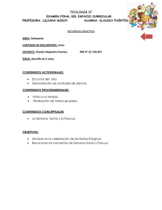 Secuencia Didáctica: Semana Santa y Pascua para Niños