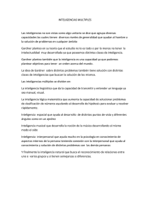 INTELIGENCIAS MULTIPLES