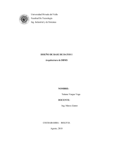 Arquitectura de DBMS