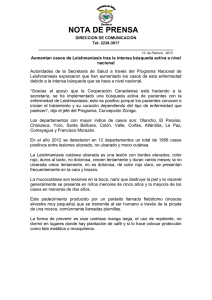 nota leismaniasis