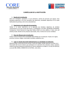 CURRICULUM DE LA INSTITUCION