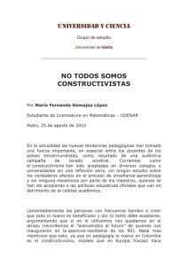 no todos somos constructivistas