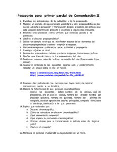 Pasaporte para primer parcial de Comunicación II