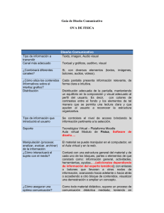Guía de Diseño Comunicativo OVA DE FISICA Diseño Comunicativo Tipo