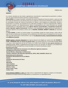 esdras logistica y servicios aduanales sc
