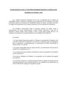 memoria economica 2014