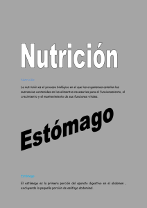 Nutrición Nutrición: La nutrición es el proceso biológico en el que