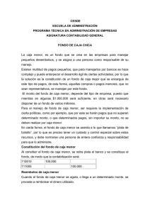 Gestión del Fondo de Caja Chica: Guía Contable