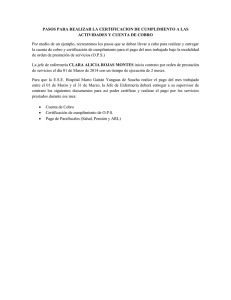 PASOS PARA REALIZAR LA CERTIFICACION DE CUMPLIMIENTO