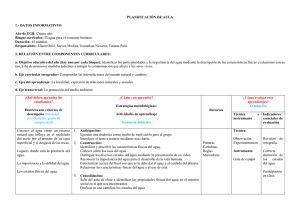 Planificación de Aula: El Agua para Consumo Humano (4to EGB)
