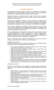 Estrategias de Marketing.