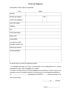 Ficha de Registro
