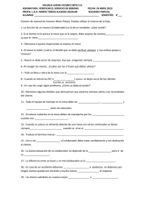 ESCUELA LEONA VICARIO CBTIS 111 ASIGNATURA: VERIFICAR