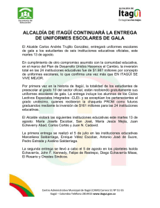 Contin a entrega de uniformes escolares