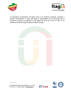 Invitación docentes representantes comité de vivienda