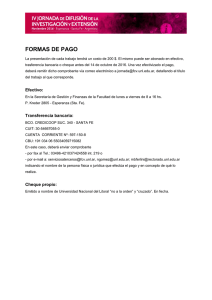 Formas de pago.