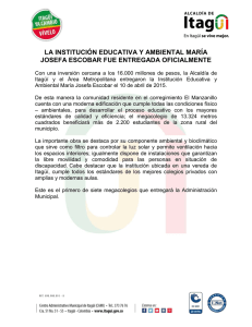 LA INSTITUCIÓN EDUCATIVA Y AMBIENTAL MARÍA