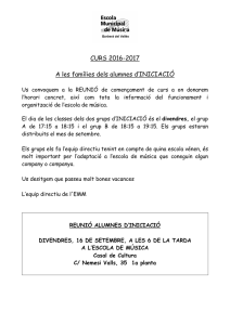 Reunió informativa grup d' Iniciació