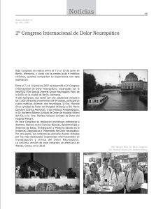 Noticias 2º Congreso Internacional de Dolor Neuropático
