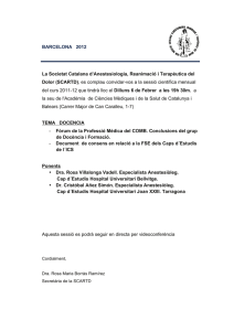 F rum de la Professi M dica del COMB. Conclusions del grup de Doc ncia i Formaci