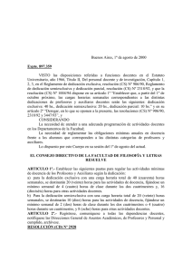 3. Pautas para regular las actividades mínimas de docencia de los Profesores y Auxiliares según la dedicación. Resolución (CD) Nº 2928-00.pdf