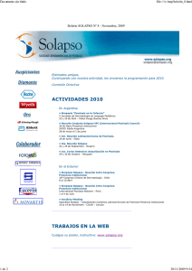 Boletín Nº 8 - Noviembre 2009