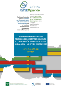 JORNADA FORMATIVA PARA TÉCNICOS SOBRE EMPRENDIMIENTO Y COOPERACIÓN TRANSFRONTERIZA
