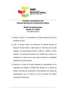 BOLETÍN DE RESOLUCIONES Nº1 3-04-2013