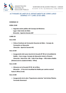 AGENDA FINAL ANEP EN CERRO LARGO