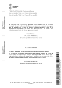 PLE EXTRAORDINARI de l'Ajuntament d'Eivissa