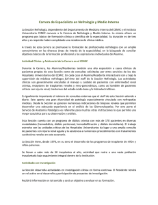 Nefrología y Medio Interno