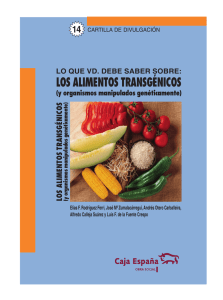 alimentos transgenicos    (su historia y antecedentes)