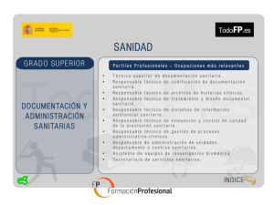 documentacion y administracion sanitarias