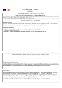 Procesos de confecci n industrial.