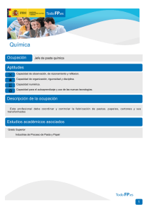 Química Ocupación Aptitudes Jefe de pasta química