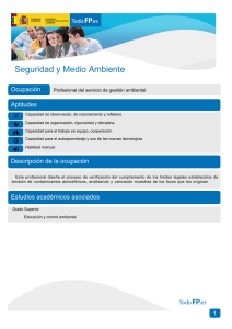 Seguridad y Medio Ambiente Ocupación Aptitudes Profesional del servicio de gestión ambiental
