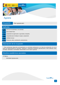 Agraria Ocupación Aptitudes Peón agropecuario