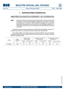 Corrección de errores al Convenio para reconocimiento recíproco de punzones de pruebas y armas de fuego portátiles y Reglamento con Anejos I y II hechos en Bruselas el 1 de julio de 1969. Decisiones adoptadas por la Comisión Internacional Permanente para la prueba de armas de fuego portátiles en su XXIX Sesión Plenaria de 23 y 24 de septiembre de 2008 (Decisiones XXIX-40 a XXIX-59). (BOE núm. 172 de 19 de julio de 2012)