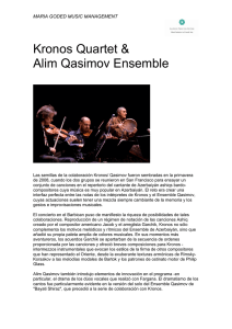 Descargar dossier de Kronos Quartet Alim Qasimov Ensemble en PDF