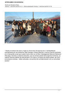 INTERCAMBIO CON NORUEGA
