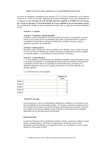 Tasa por Derechos de Examén