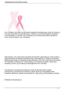 Con  el Objetivo  de brindar una información integral... la ciudad, la Secretaria de Salud Municipal y  directivos ...