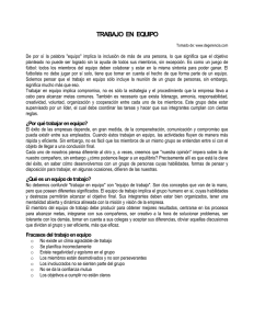 TRABAJO  EN  EQUIPO