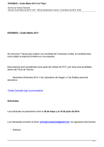 ERASMUS + Grado Medio 2014 (1er Flujo)