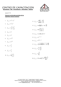 Ejercicios de Derivadas Parciales