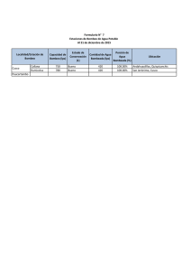 Formulario N°  7 Estaciones de Bombeo de Agua Potable Estado de