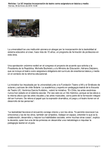 La universidad fue una institución pionera en abogar por la... sistema educativo al crear, hace más de 15 años, un...