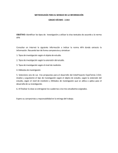 CONCEPTUALIZACIÓN TIPOS Y MÉTODOS DE INVESTIGACIÓN