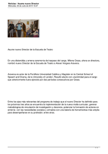 Asume nuevo Director de la Escuela de Teatro