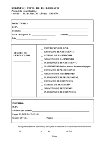 Solicitud de Certificados